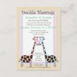 Invitación Twins Baby Shower (Jen)