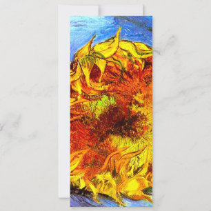 Invitación Two Cut Sunflowers Van Gogh