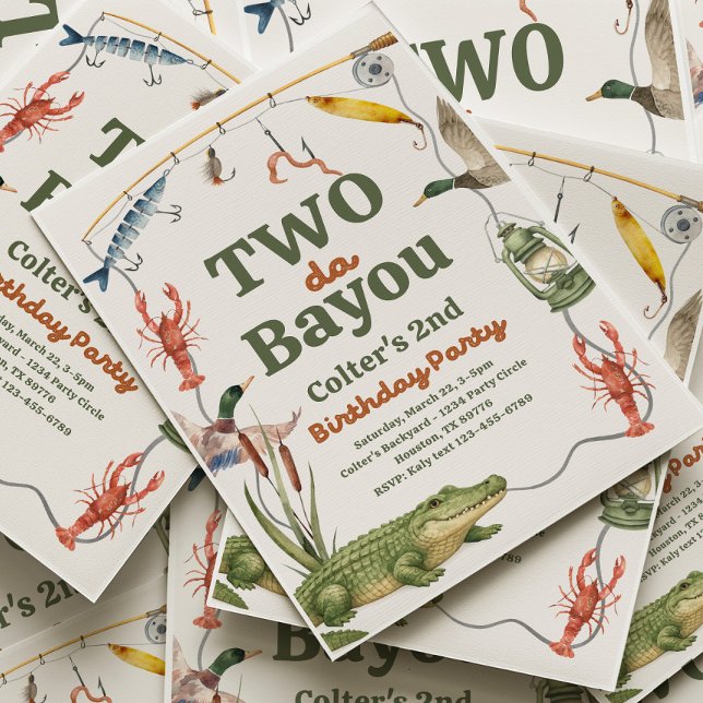 Invitación Two Da Bayou Birthday Invitation (Subido por el creador)