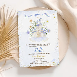 Invitación Two Ever A Princess  Castle 2nd Birthday Party