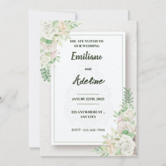 Invitación Two Hearts, One Love