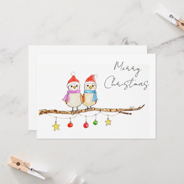 Invitación Two Little Birds  (Anverso/Reverso In Situ)