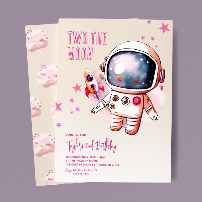 Invitación Two The Moon Boho 2do Cumpleaños (Subido por el creador)
