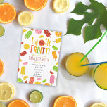 Invitación Two-tti Fruitti Citrus Ice Pop Second Birthday<br><div class="desc">Second birthday "twotti fruitti" text with grapefruit citrus slice incorporated into design. Text is surrounded by lime,  lemon,  pink lemon,  grapefruit,  and orange slices and ice pops.</div>