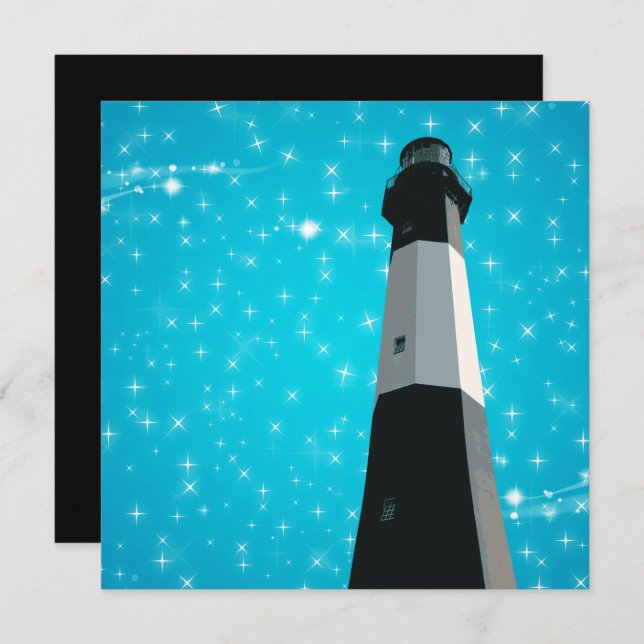 Invitación tybee island light station invitation (Anverso / Reverso)