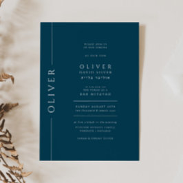 Invitación Typografía de Mitzvah