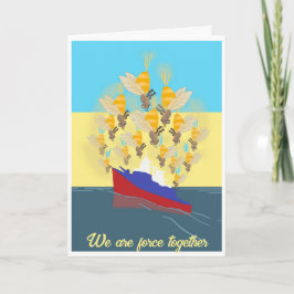 Invitación Ucrania "amarillo azul" colorido