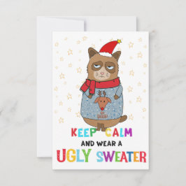Invitación Ugly Sweater party invitation, Christmas party