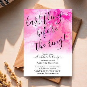 Invitación Última aventura antes de la boda de soltera