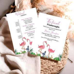 Invitación Última Bachelorette Flamengo e itinerario de fin d