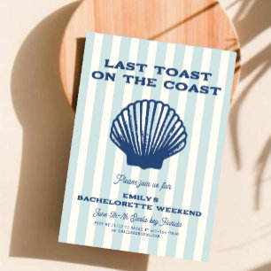 Invitación Última costa tostada Bachelorette Weekend