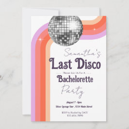 Invitación Última disco Bachelorette