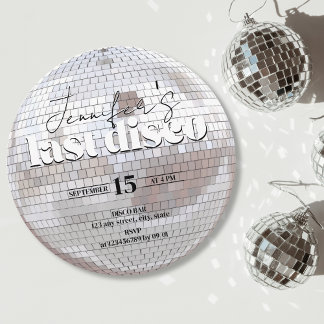 Invitación Última disco de los años 70 Dance Bachelorette Par