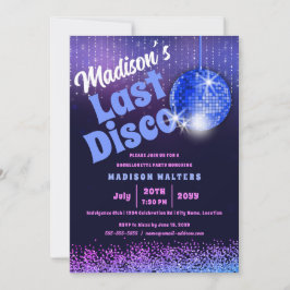 Invitación Última disco retro Bachelorette