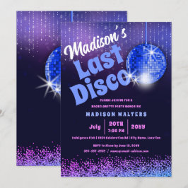 Invitación Última disco retro Bachelorette