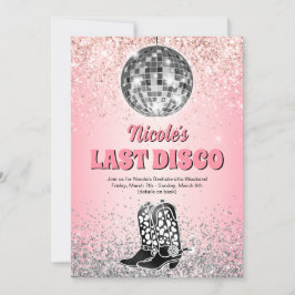 Invitación Última disco retro Bachelorette Weekend