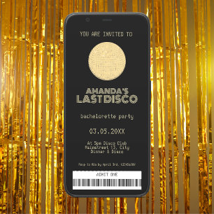 Invitación Última Discoteca Bachelorette