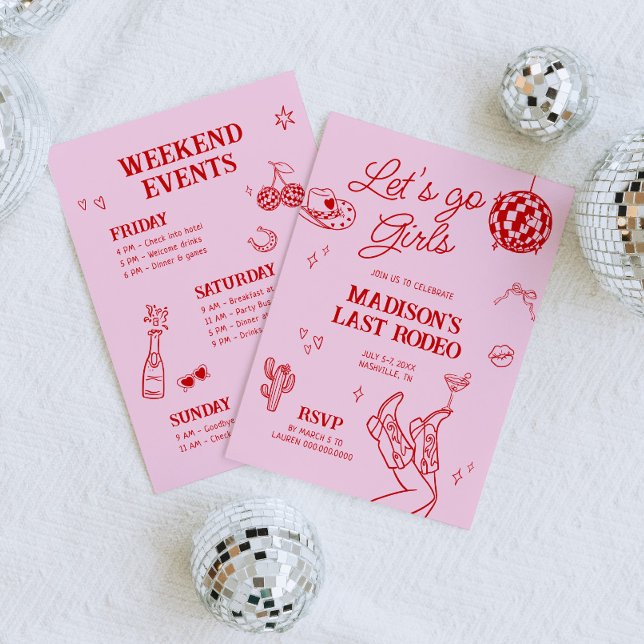 Invitación Última discoteca de rodeo Bachelorette (Subido por el creador)