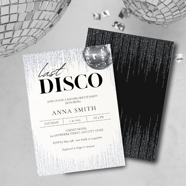 Invitación Última discoteca Glitz & Glam Bachelorette Party I (Subido por el creador)