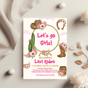 Invitación Última ducha de novia de niña de rodeo
