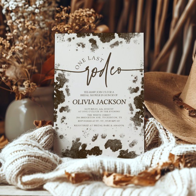 Invitación Última ducha de novia rosada caliente impresa en v (Subido por el creador)