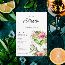 Invitación Última ducha nupcial floral Fiesta Margarita