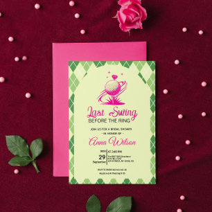 Invitación Última Fiesta Antes de la Boda de la Ducha Nupcial
