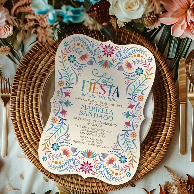 Invitación Última Fiesta Bridal Shower Boho (Subido por el creador)