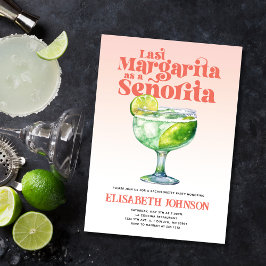 Invitación Última Margarita a la moda como atrevida señorita 