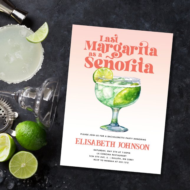 Invitación Última Margarita a la moda como atrevida señorita  (Subido por el creador)