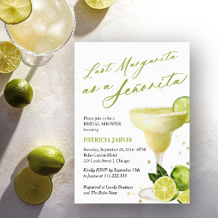 Invitación Última Margarita como Señorita Despedida de Solter