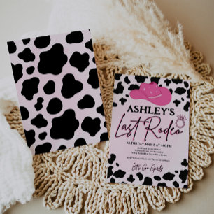 Invitación Última niña de rodeo Bachelorette Bridal Shower