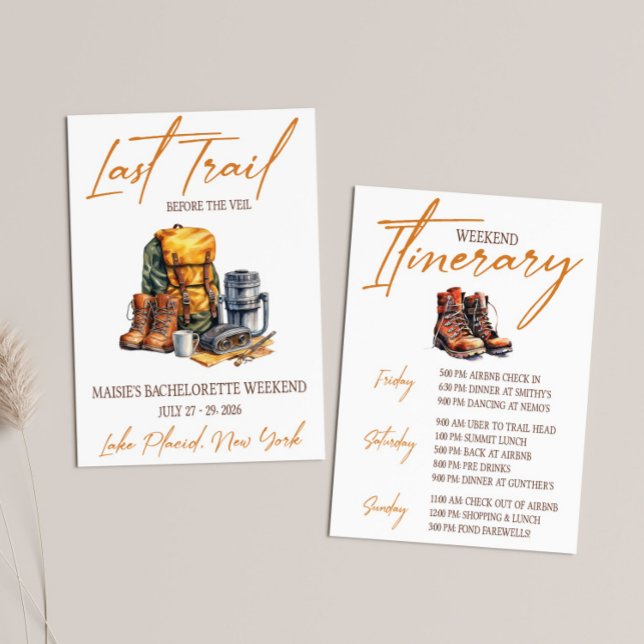 Invitación Última pista, Fiesta de fin de semana de caminatas (Subido por el creador)