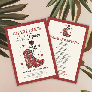 Invitación Última semana de rodeo para soltera