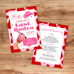 Invitación Última semana de semana de Bachelorette de Rodeo R