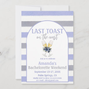 Invitación Última tostada Beach Bachelorette Weedkend Fiesta
