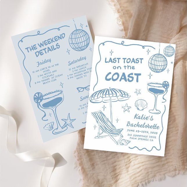 Invitación Última Tostada En El Fin De Semana De Bachelorette (Subido por el creador)