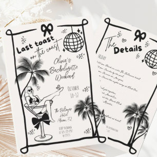 Invitación Última Tostada En El Fin De Semana De Bachelorette