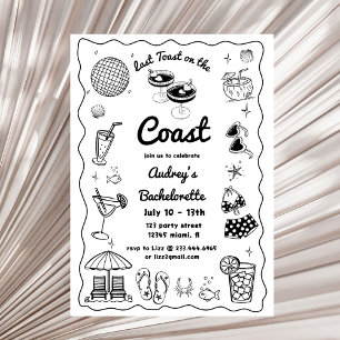 Invitación Última Tostada En El Fin De Semana De Bachelorette