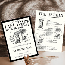 Última tostada en la Bachelorette Itinerario de Co