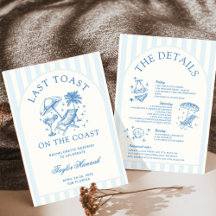 Última tostada en la Bachelorette Itinerario de Co