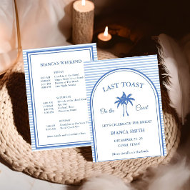 Invitación Última tostada en la Costa Bachelorette Fiesta de