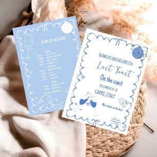 Invitación Última tostada en la Costa Bachelorette Fiesta de 