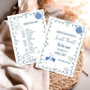 Invitación Última tostada en la Costa Bachelorette Fiesta de 