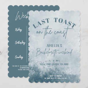 Invitación Última tostada en la costa Bachelorette party