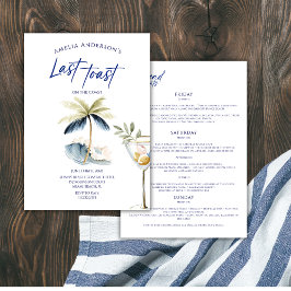 Invitación Última Tostada En La Costa De Bechelorette Weekend