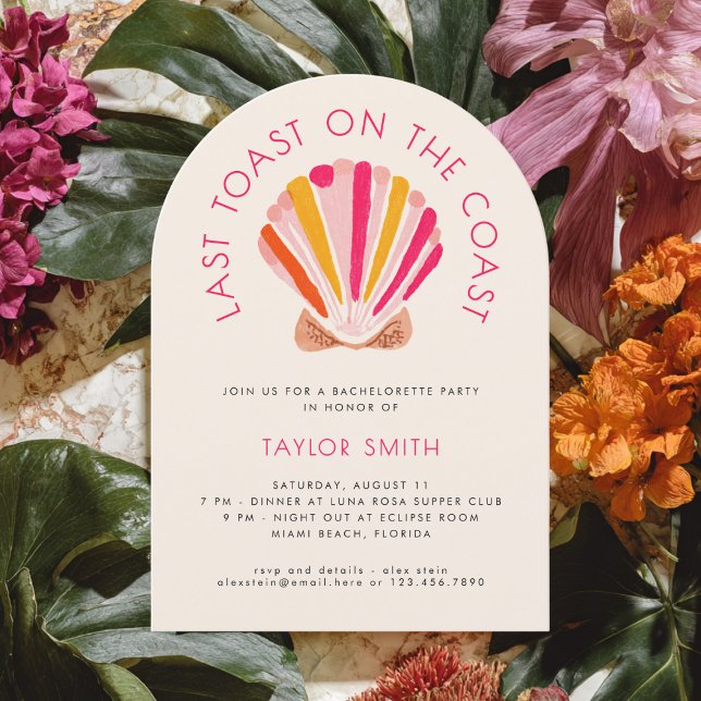 Invitación Última Tostada En La Fiesta De Bachelorette De Coa (Subido por el creador)