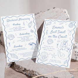 Invitación Última tostada en la fiesta de la soltera costera