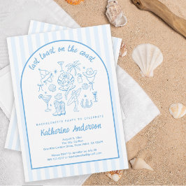 Invitación Última tostada en la fiesta de soltera de Coast Be