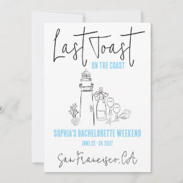 Invitación Última tostada en la fiesta de soltera de fin de s